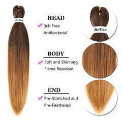Liang Dian synthetic hair with soft Yaki texture looks natural