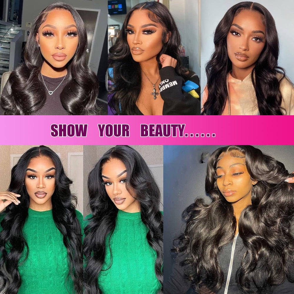 Liangya Hair HD body wave closure demonstrates installation-ready frame for quick styling.