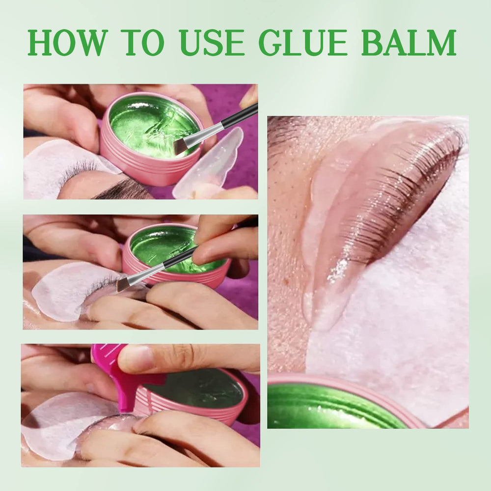 Libeauty glue balm in a salon lifestyle scene illustrating professional results
