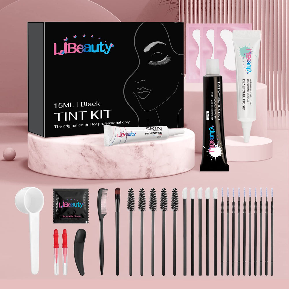 Libeauty Lash Color Kit before-after eye image demonstrates enhancement