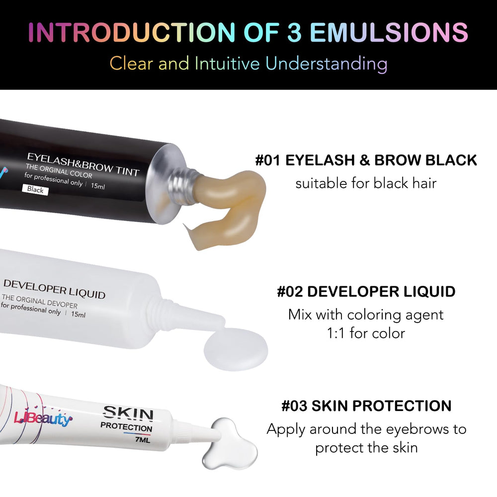 Libeauty Lash Color Kit includes everything for professional-looking results at home