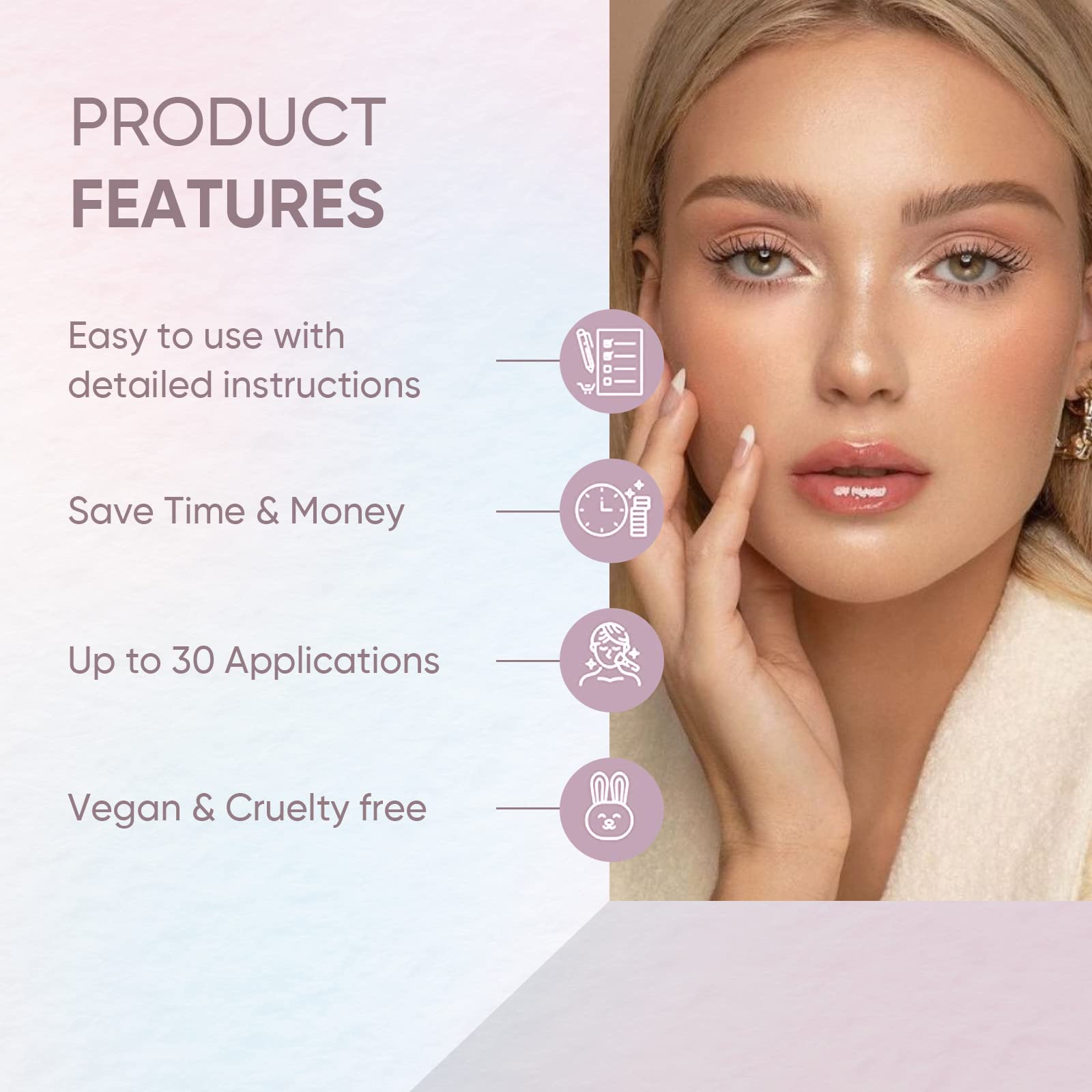 Libeauty sachet disposable packets keep product hygienic and portion controlled
