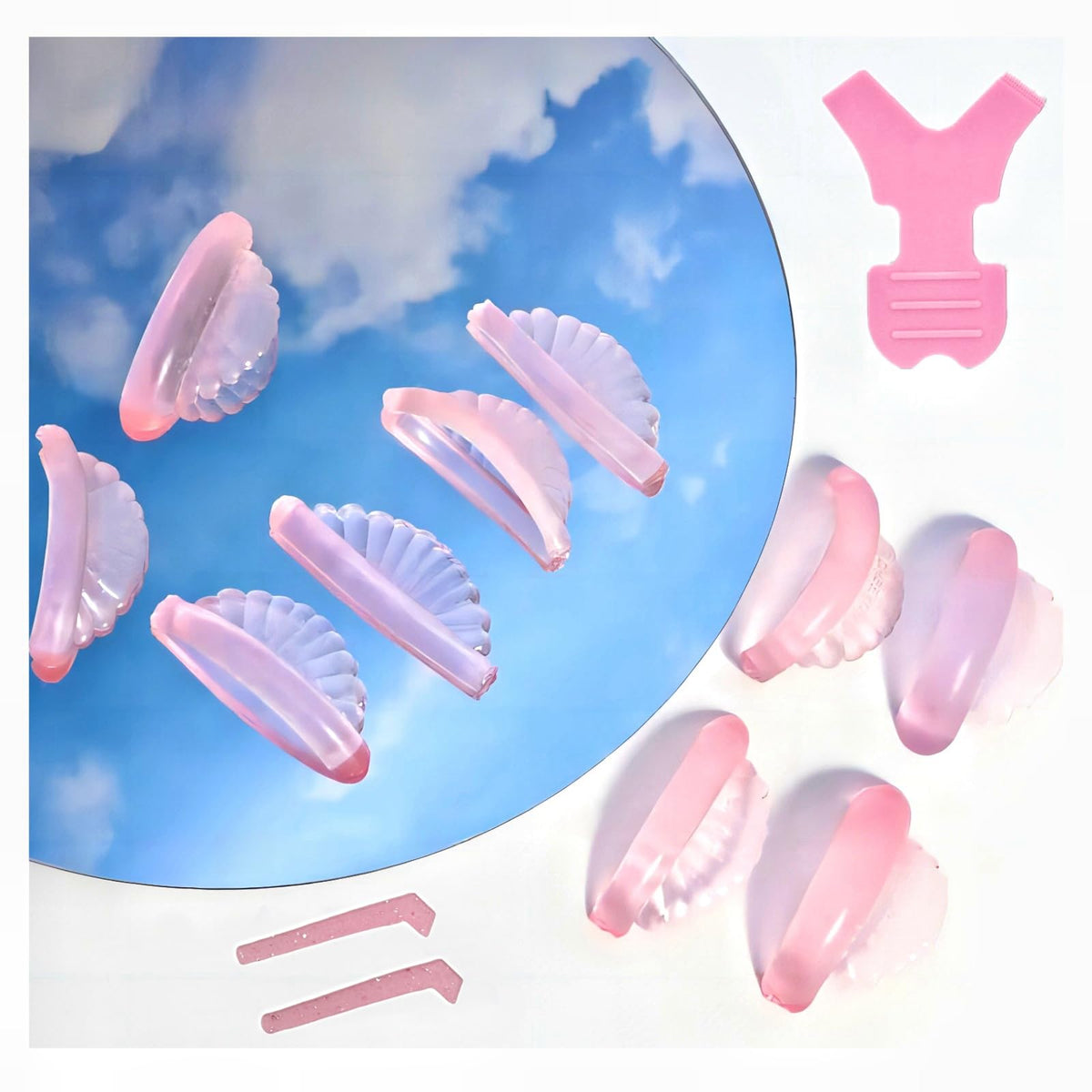 Liber Beauty Almohadillas de silicona para lifting de pestañas, ajuste cómodo y suave.