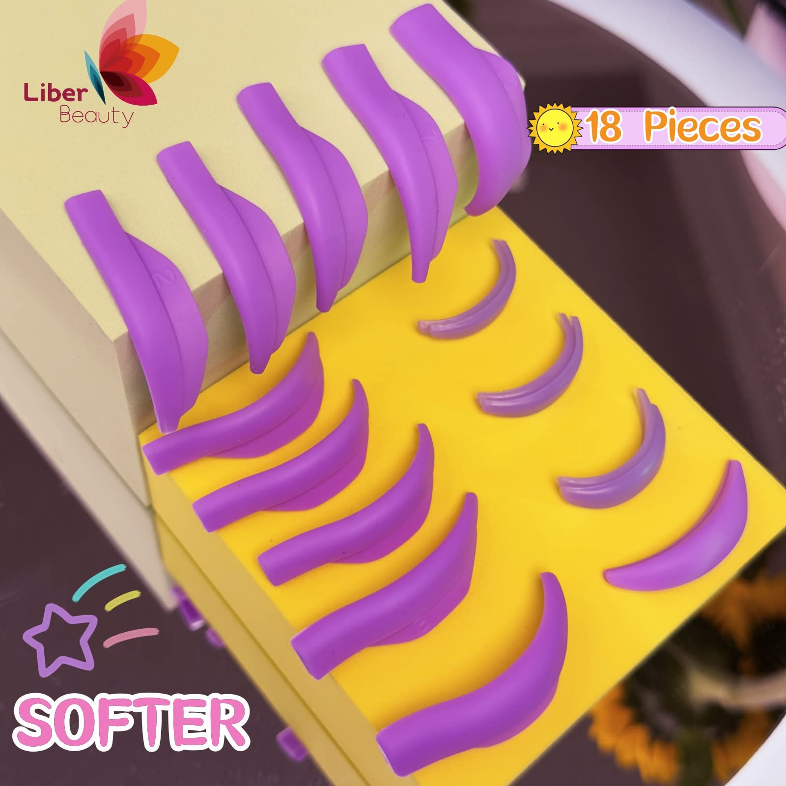 Liber Beauty professional salon-use lash lift kit on display.
