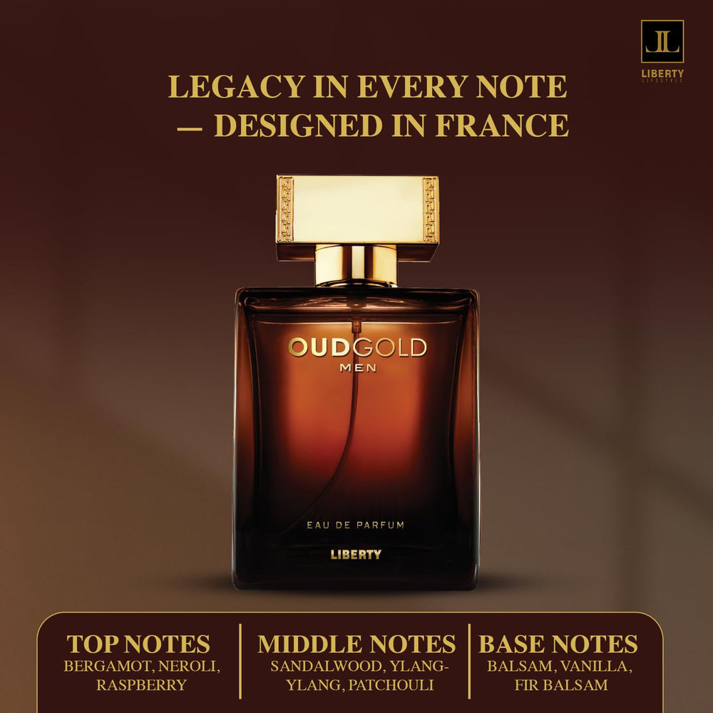 Liberty Oud unisex-use image implies suitability for HIM and HER.