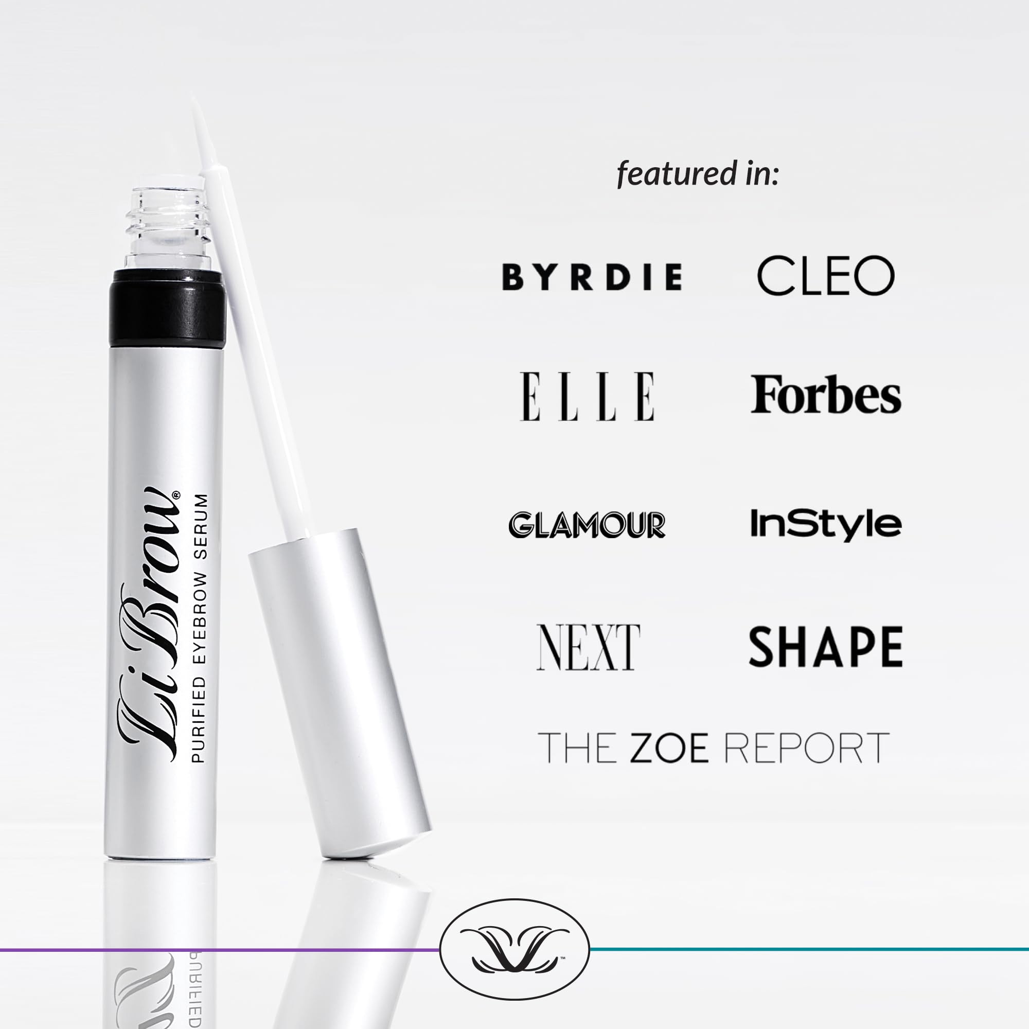 LiBrow 3mL bottle on night routine illustrates compact daily-use product.