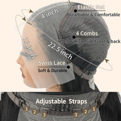 LICHANG glueless cap with adjustable straps for secure, comfortable fit