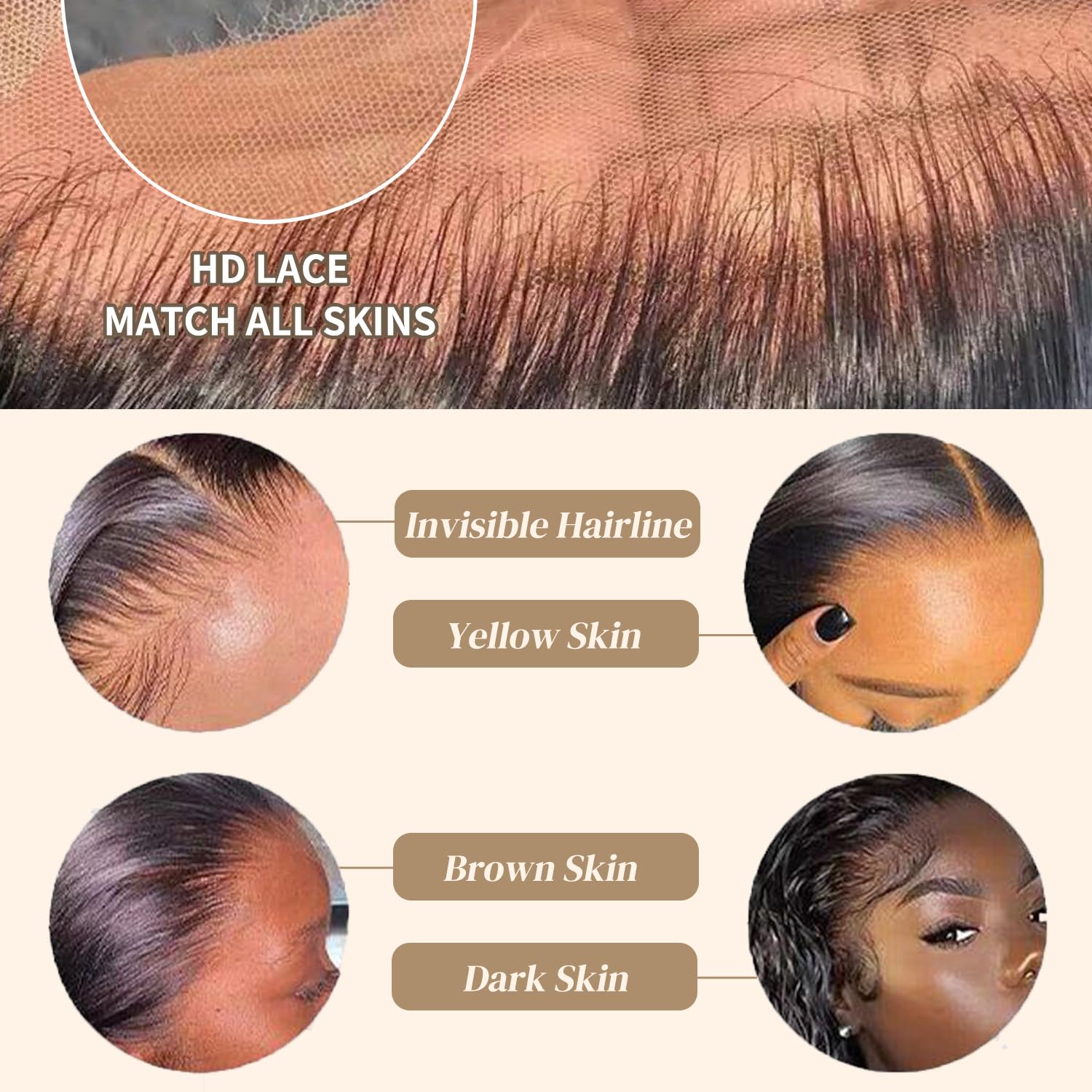 LICHANG pre-plucked hairline detail for natural parting and minimal prep