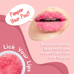 Lick Your Lips Watermelon Sugar Lip Scrub packaging looks premium and giftable.