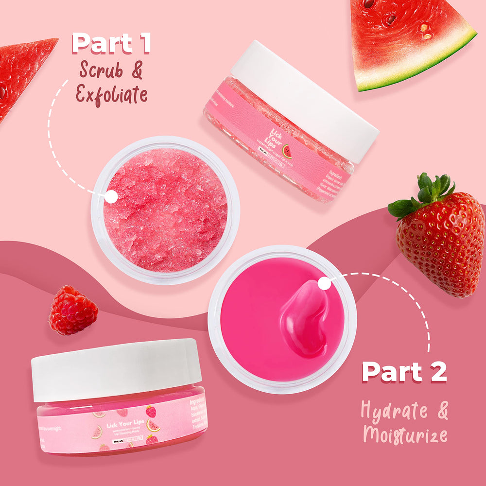 Lick Your Lips Watermelon Sugar Lip Scrub vegan and cruelty-free choice for gentle lip care.