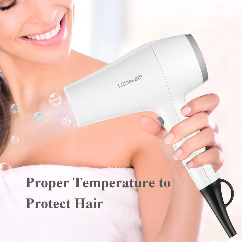 Licoseam Hair Dryer removable air filter shown for easy cleaning and longevity.