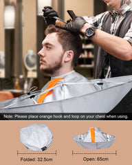 Lictin hair cutting cape folded compact saves space after use.