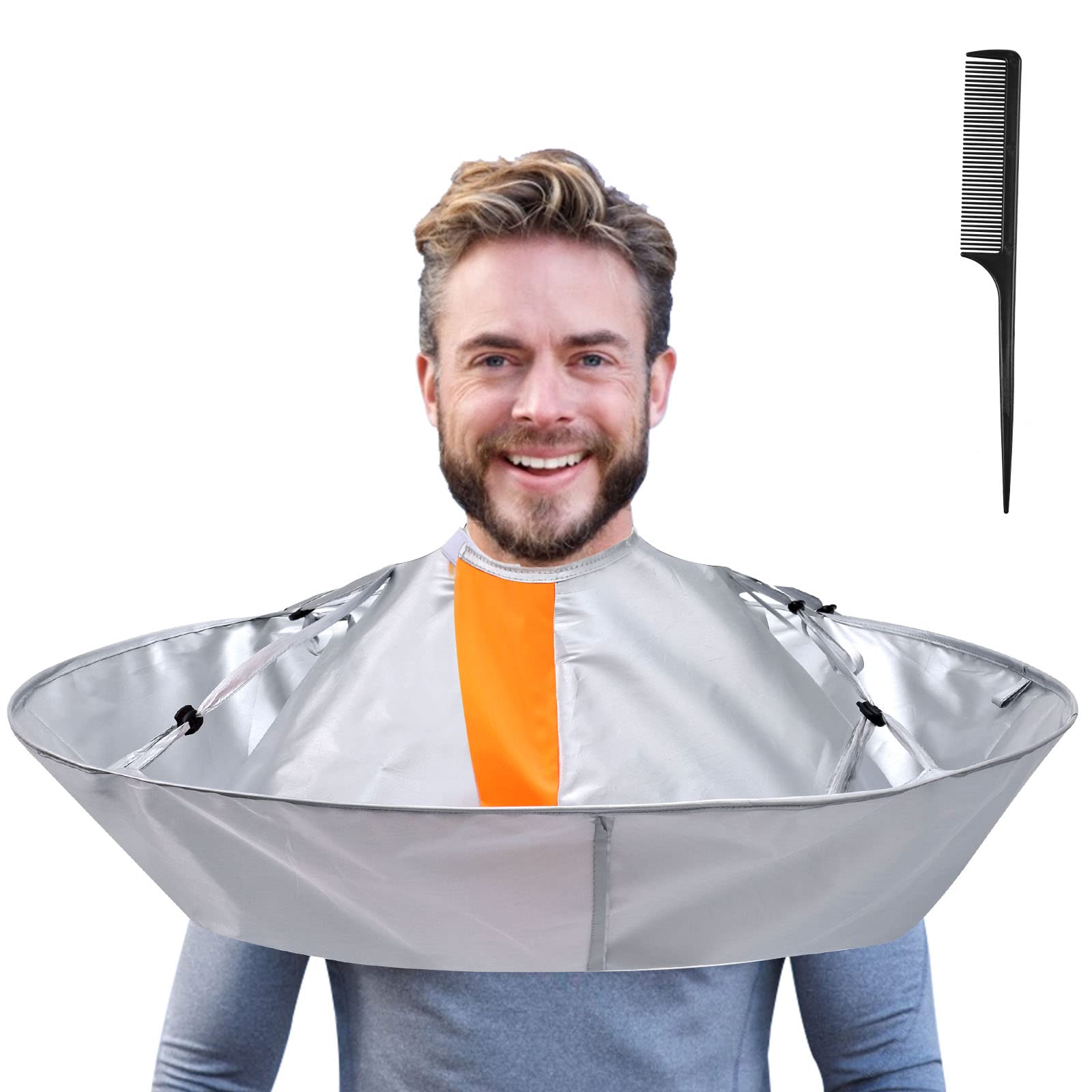 Lictin hair cutting cape umbrella cover keeps clothing clean during trims.