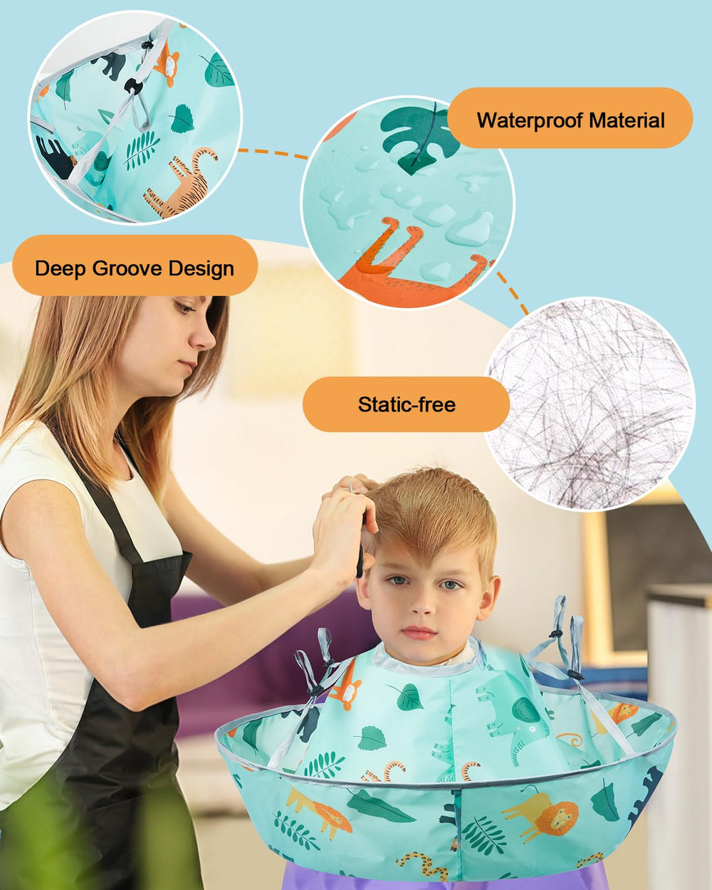 Lictin deep groove hair capture traps clippings and reduces mess