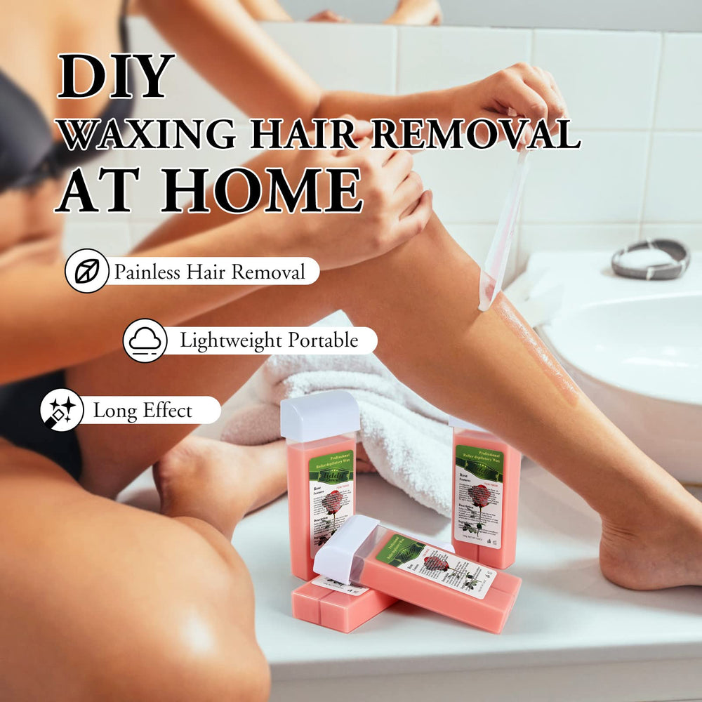 Liddy Dance Rose Roll-On Wax after-use image showing smooth, refreshed skin.