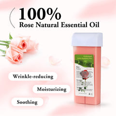 Liddy Dance Rose Roll-On Wax Refill label close-up for quick restock labeling.