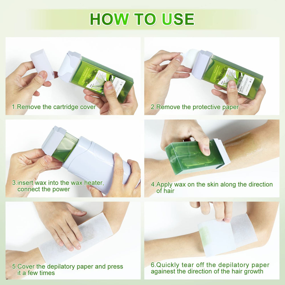 Liddy Dance sensitive-skin waxing setup with gentle application
