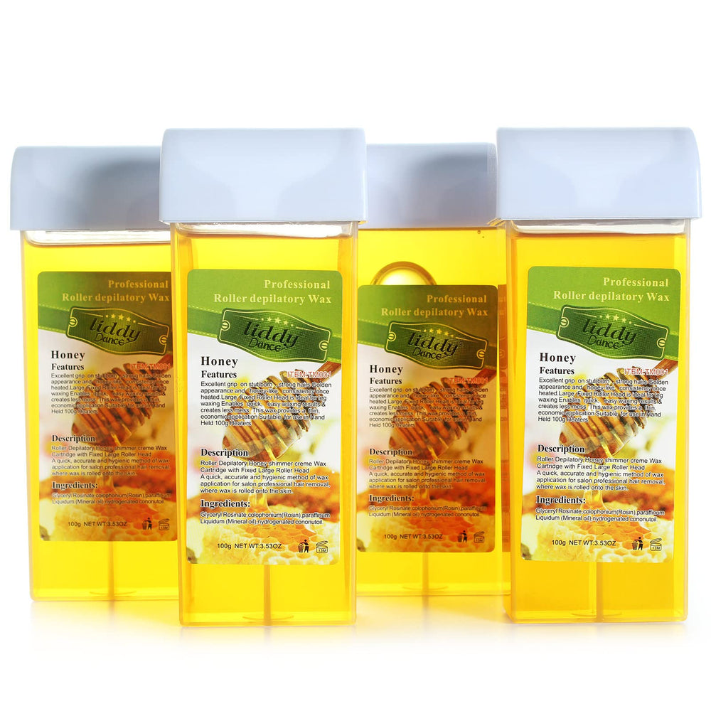 Liddy Dance wax roller refill close-up of soft honey cartridges for at home waxing