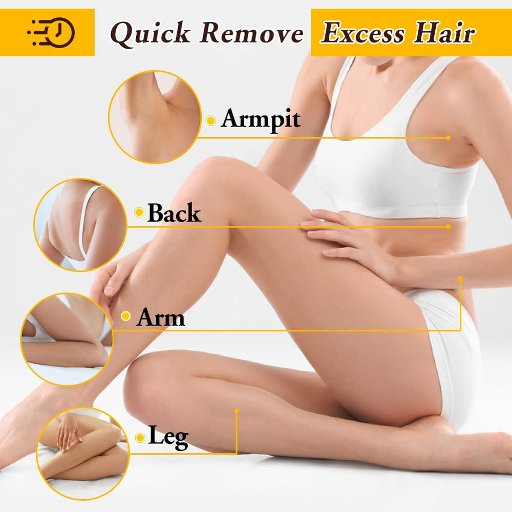 Liddy Dance waxing kit image with strips illustrating at home removal