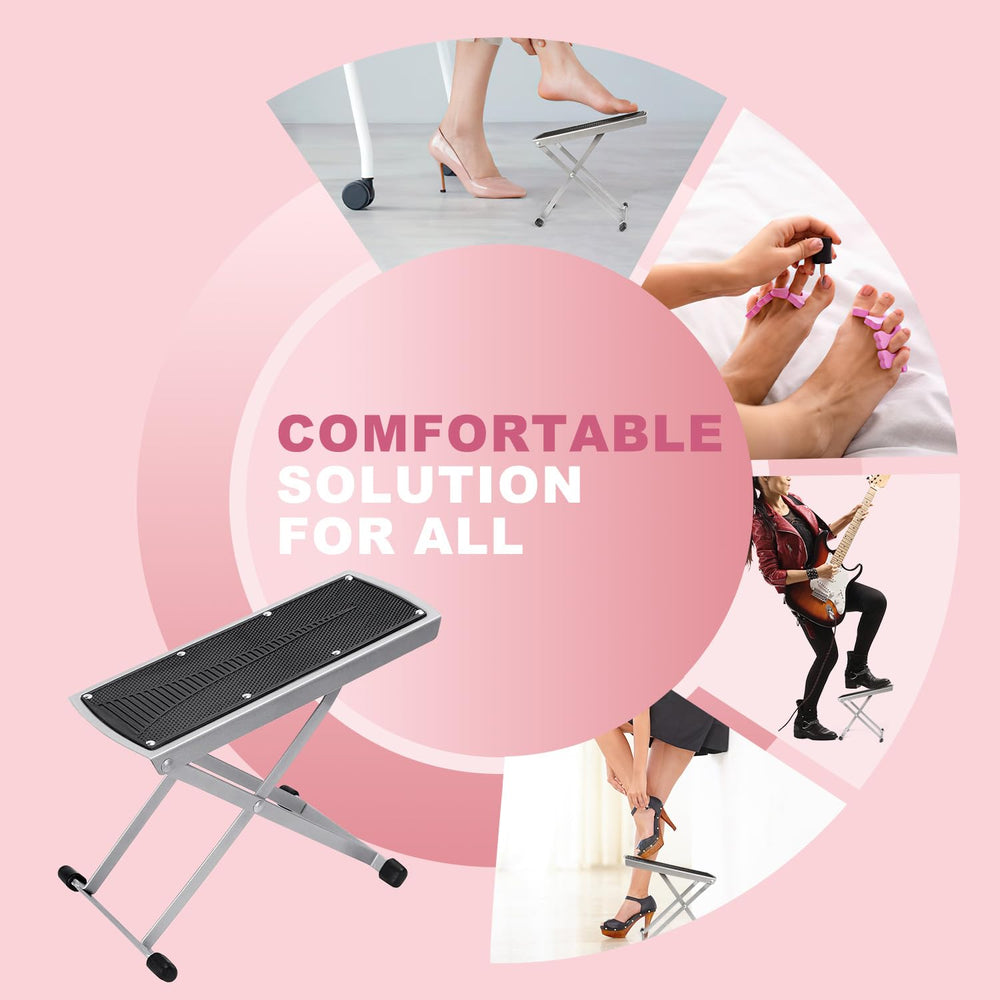 LiDiVi Pedicure Foot Rest portable and easy to store for travel.
