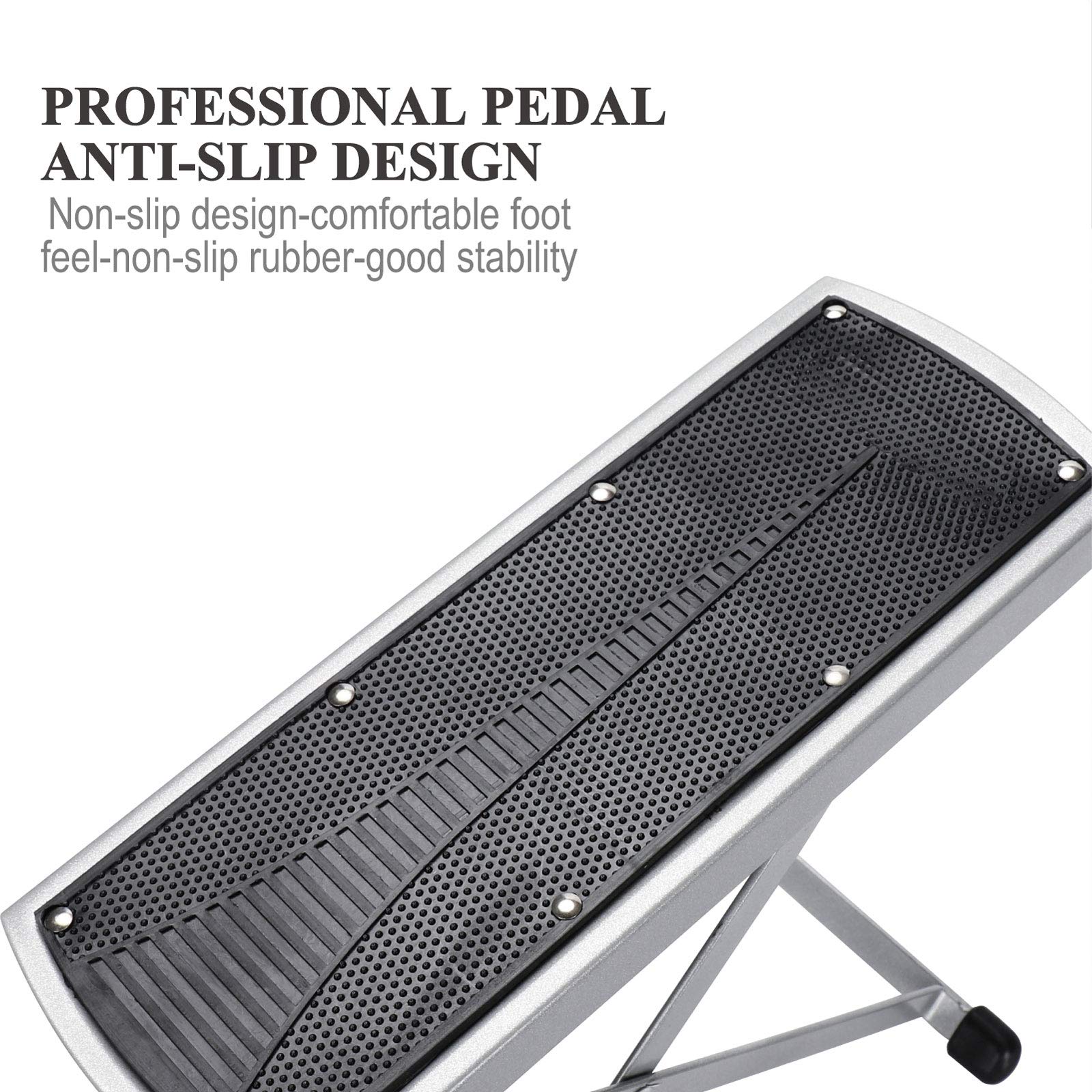LiDiVi Pedicure Foot Rest anti-slip base provides stable positioning on smooth surfaces.