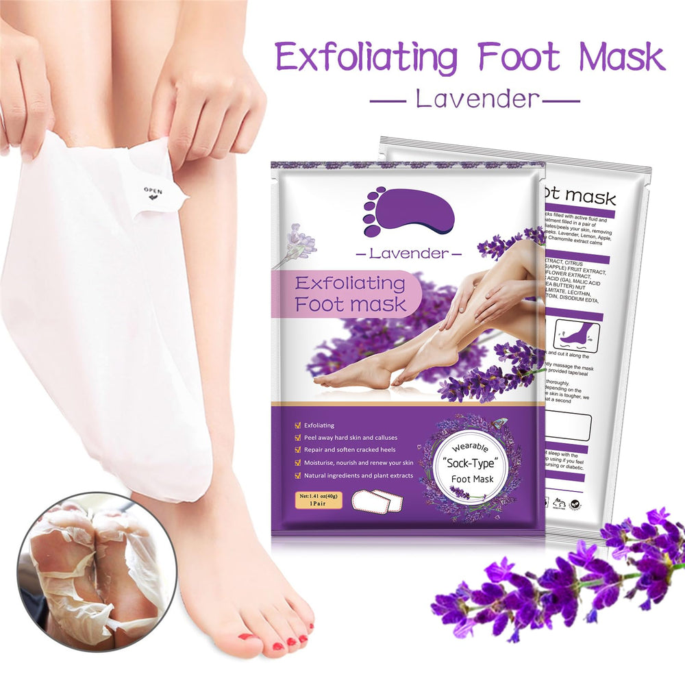 Liefiet Foot Peeling Mask 5Pack used on dry skin closeup
