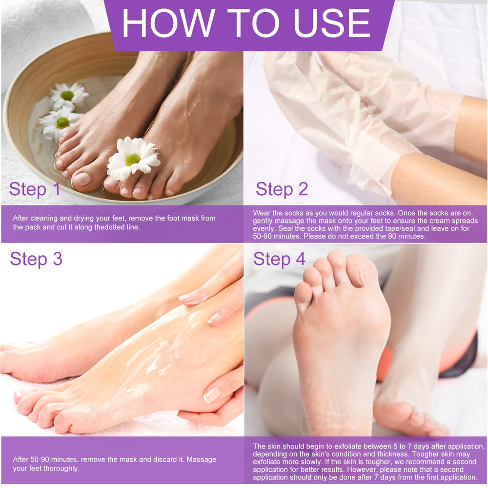 Liefiet Foot Peeling Mask 5Pack gift packaging for gifting