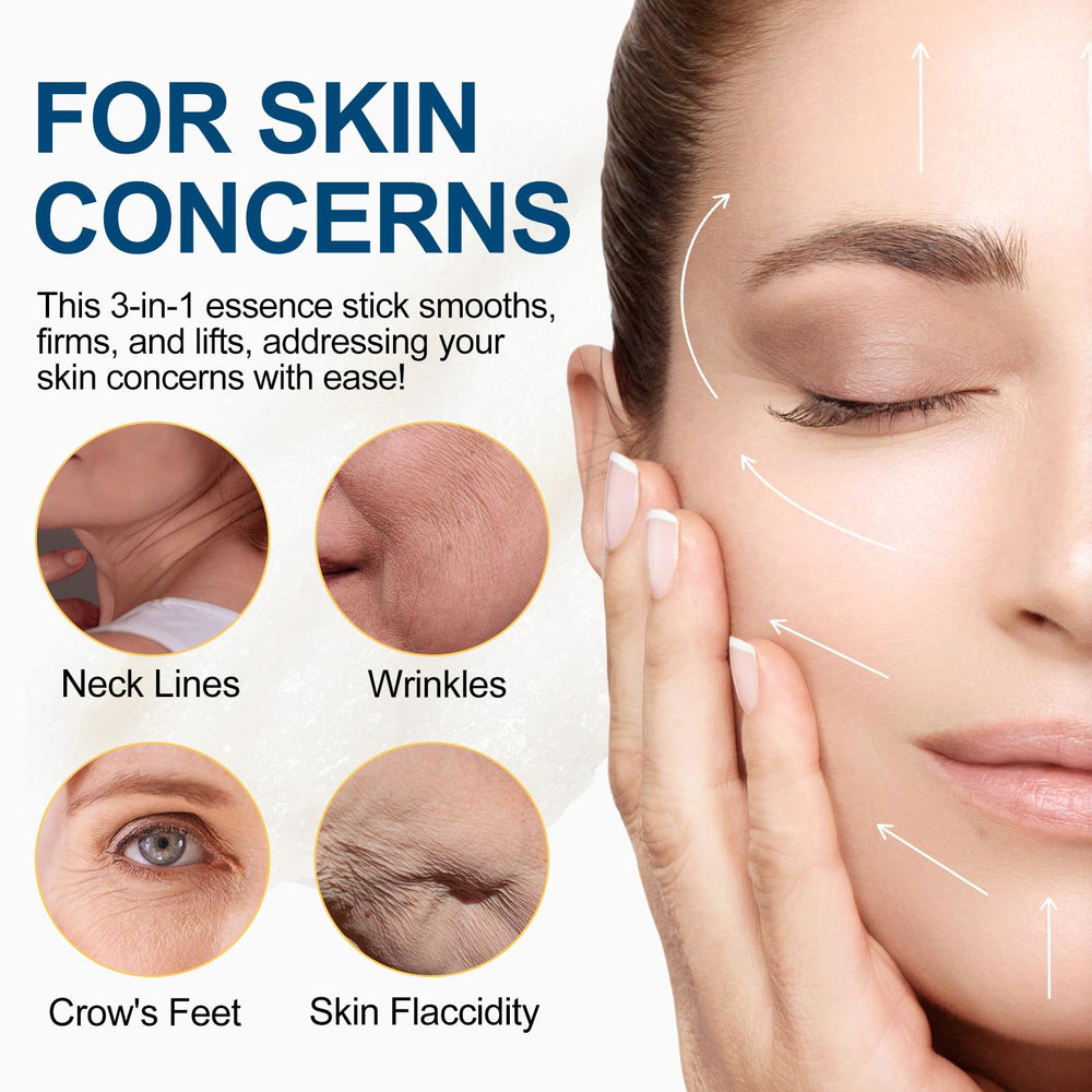 Liefiet Retinol Firming Stick applied to the face showing smoothing potential