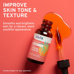 Life-Flo Rosehip Seed Oil cold-pressed texture preserves fatty acids