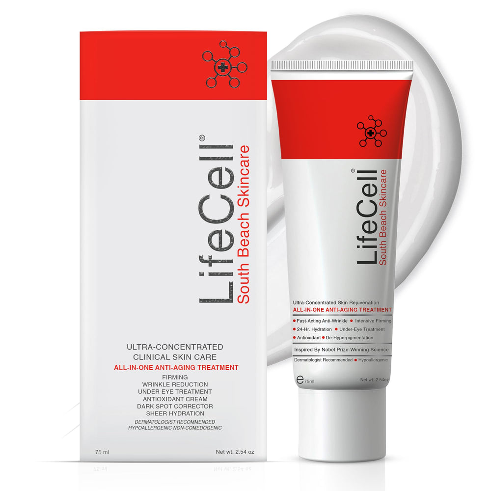 LifeCell All In One Anti Aging Cream bottle for a convenient daily routine