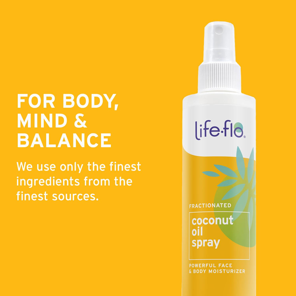 LifeFlo fractionated coconut oil spray used on nails as cuticle oil.