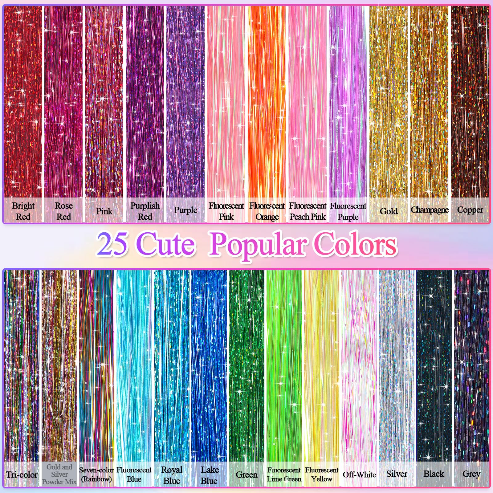 LifeisLuck 200 strands per color for rich, customizable highlights