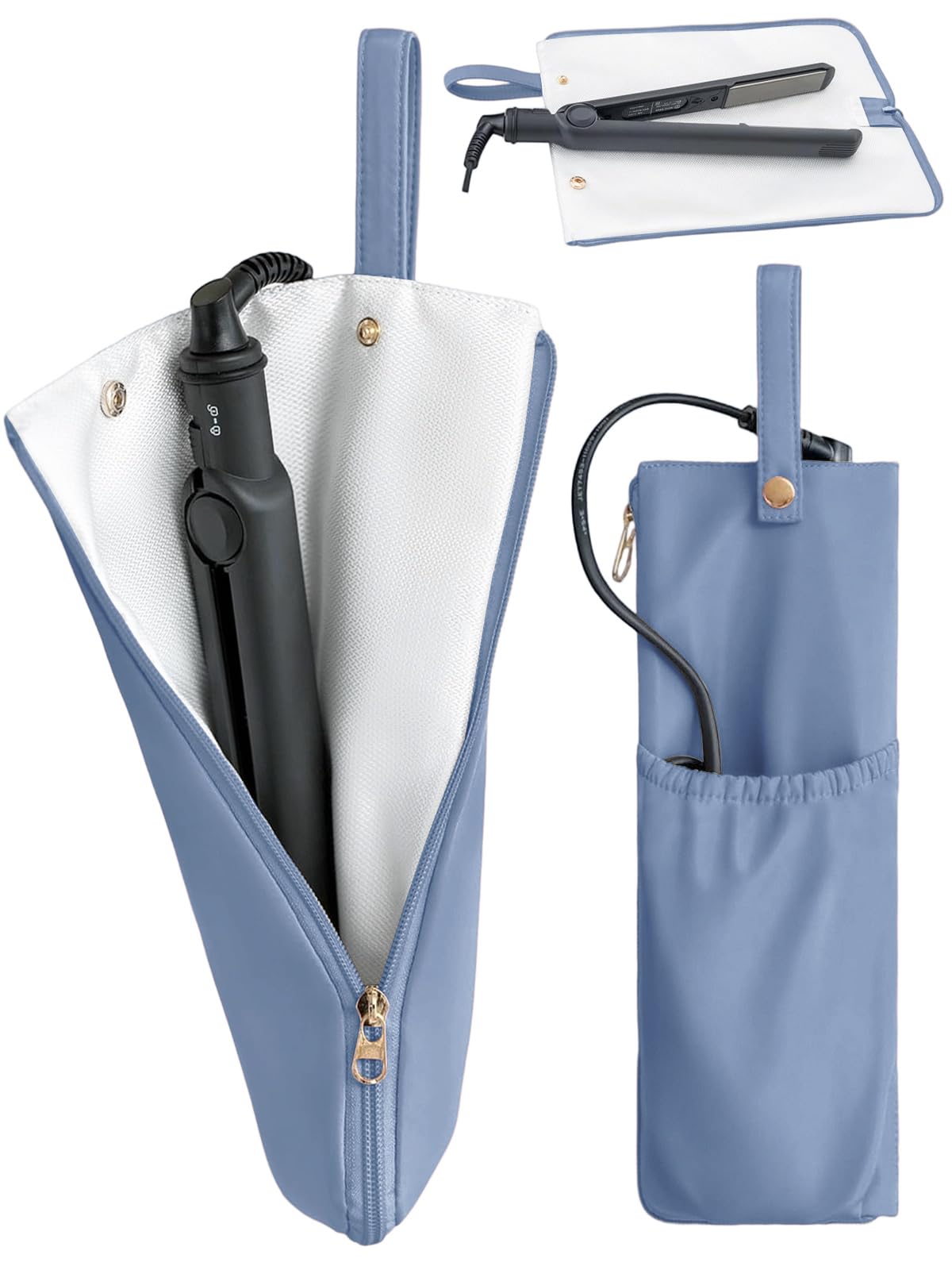 Lifeplus Holder & Mat for Hot Tools laid flat to hold 2–3 irons.