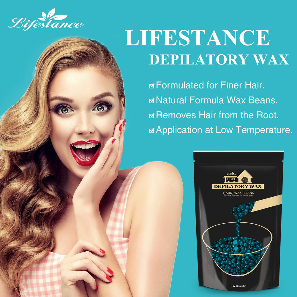 Lifestance bikini waxing at home scene; convenient for Brazilian waxing without frequent salon visits.
