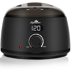Lifestance L2 digital wax warmer front view with display for quick at-home waxing.