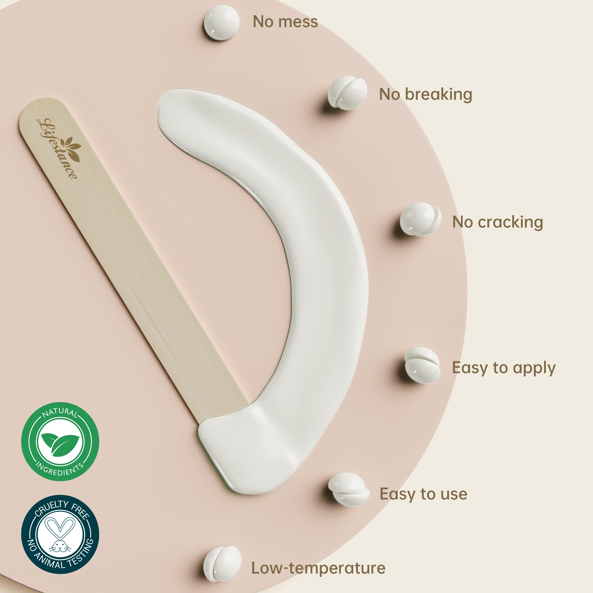 Lifestance Pearl White Wax Beads brazilian-use application showing hair removal confidence