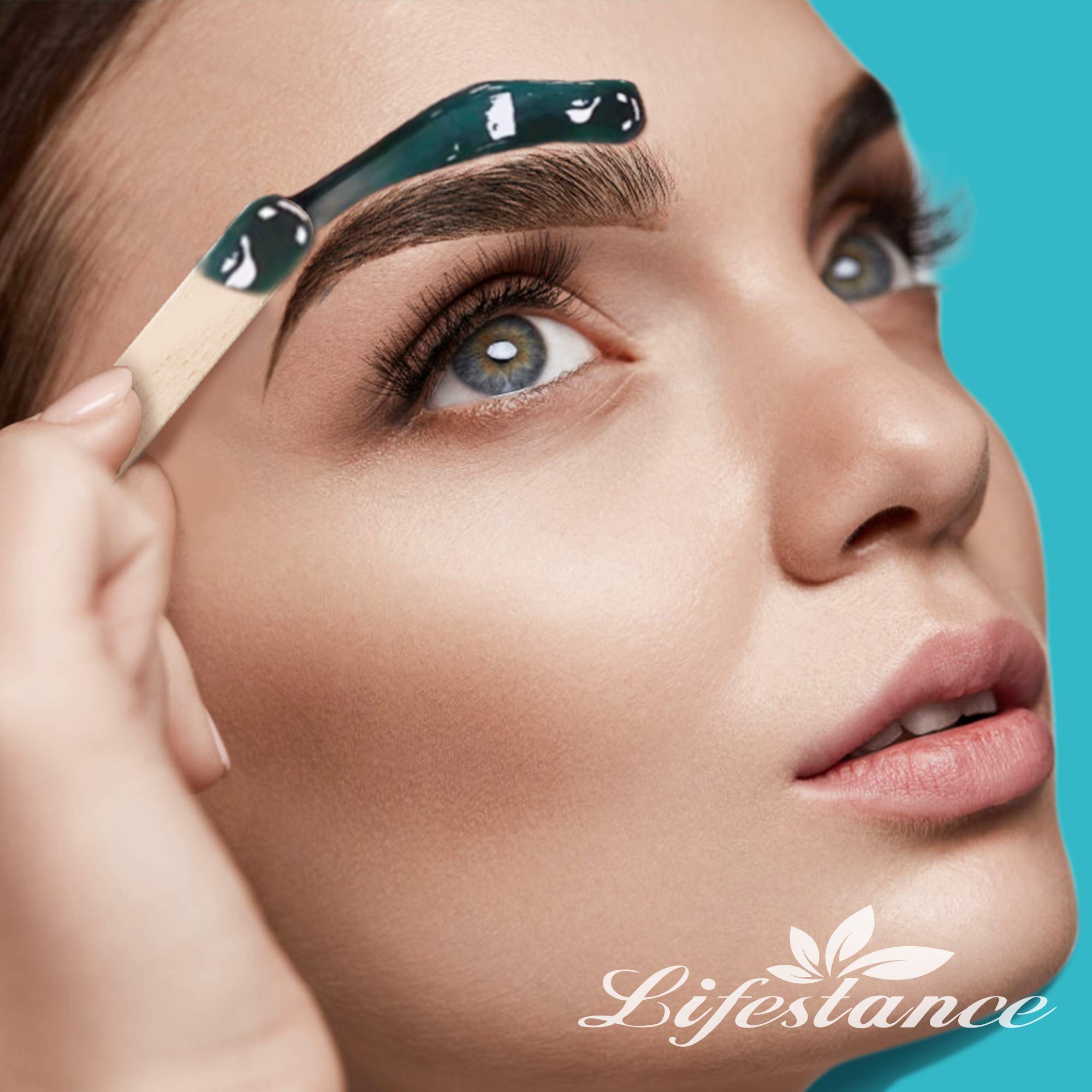 Lifestance sensitive-skin formula close-up; minimizes redness and irritation during waxing.