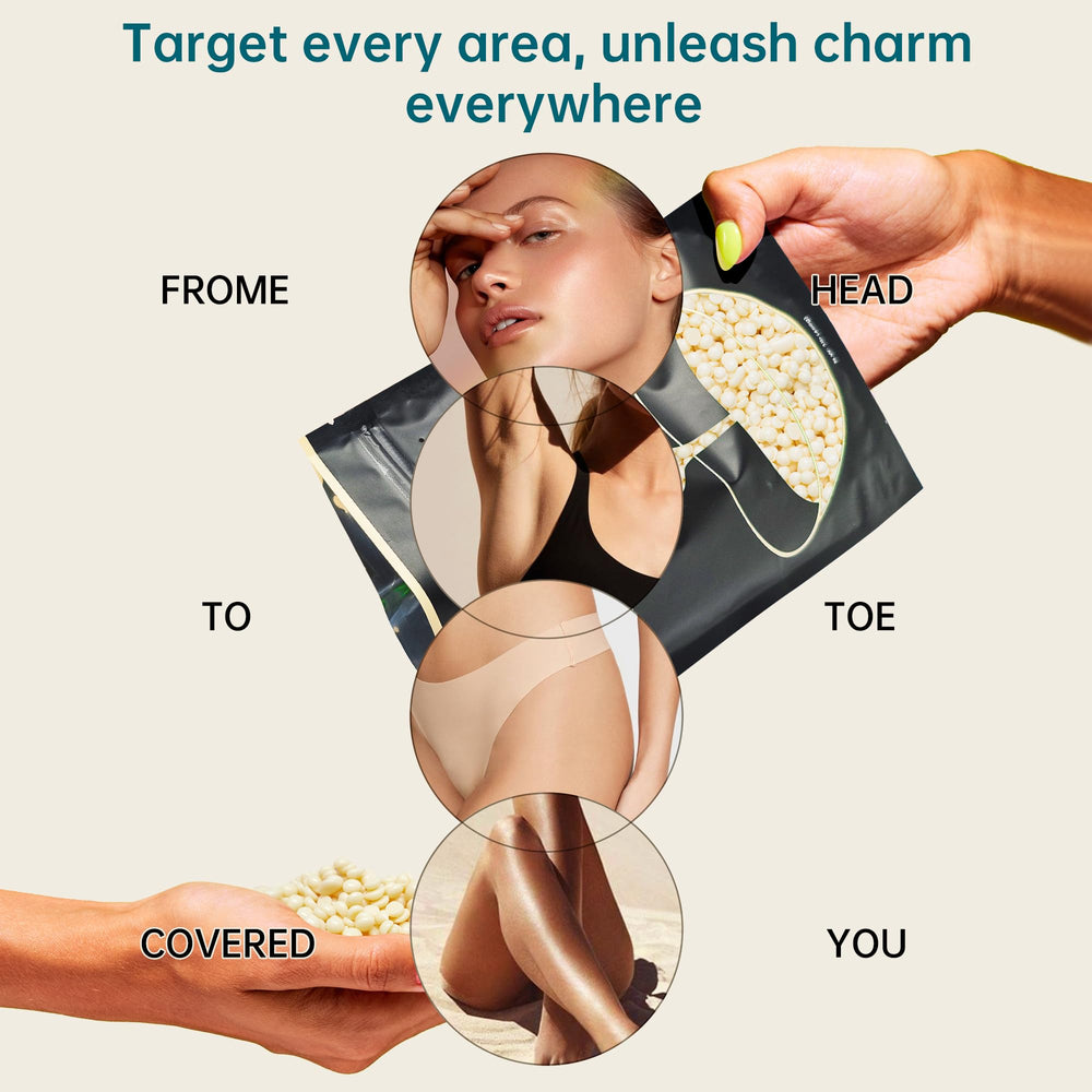 Lifestance eyebrow area wax beads for precise brow shaping.