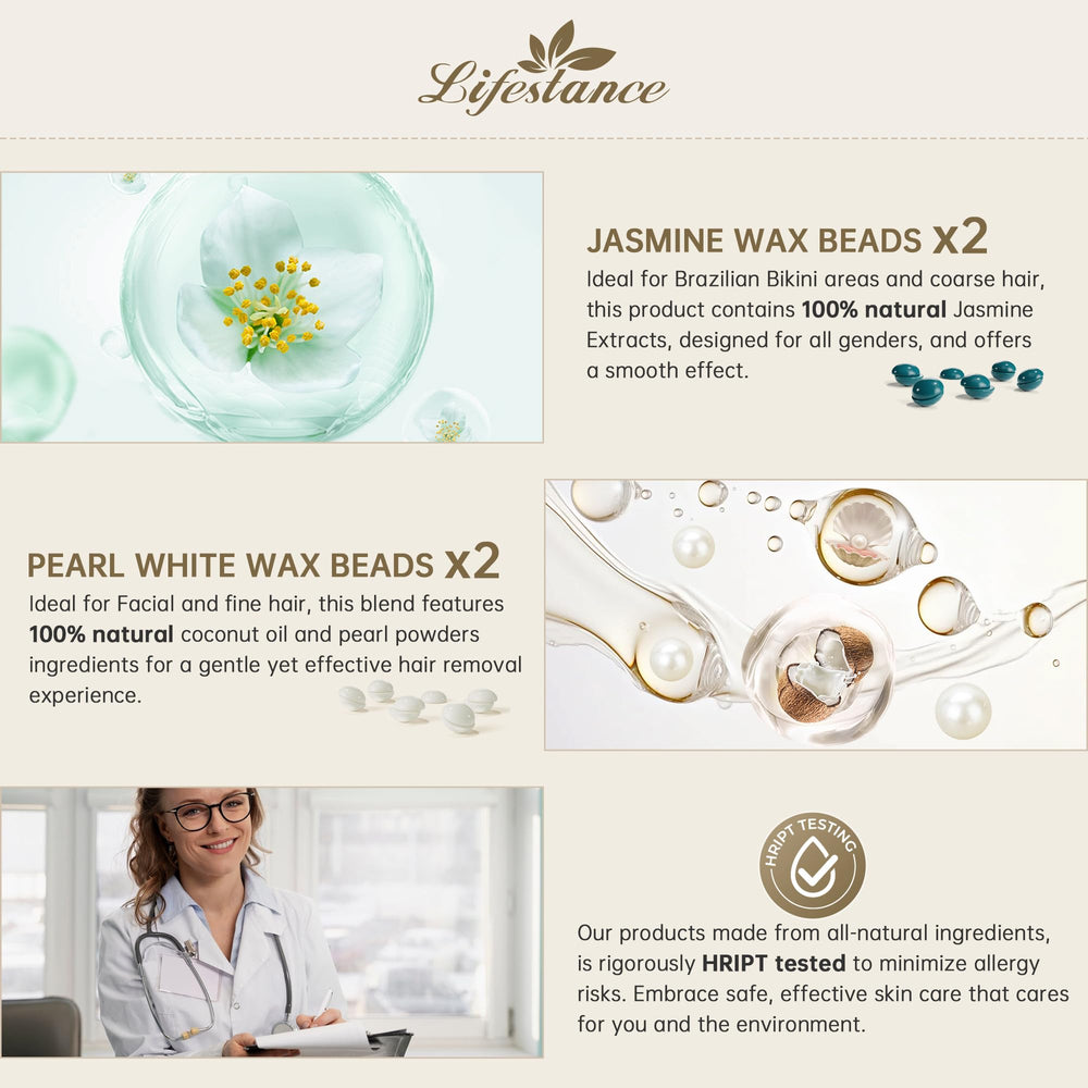Lifestance gift-box presentation emphasizing a ready-to-gift waxing kit