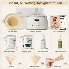 Lifestance wax beads Jasmine and Pearl White for salon-like results at home