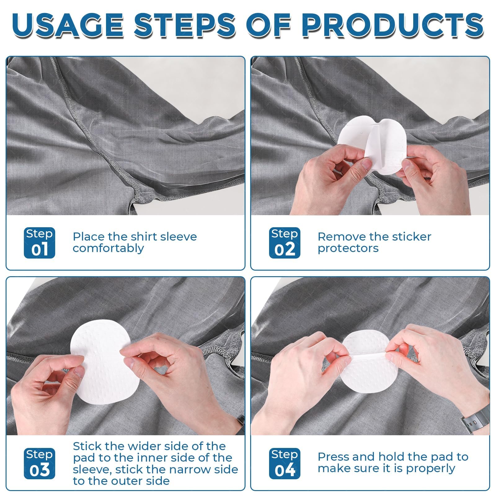 Lifethw pads discreetly worn on dark clothing showing invisibility