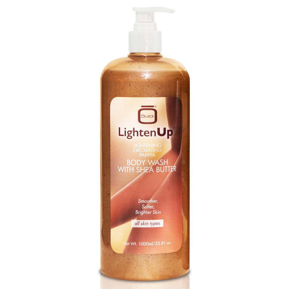 LightenUp exfoliating body wash with foaming action for refreshing cleanse
