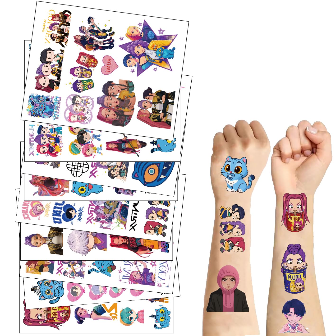 LightningStickers party-favor-ready sheets show vibrant designs for gifts