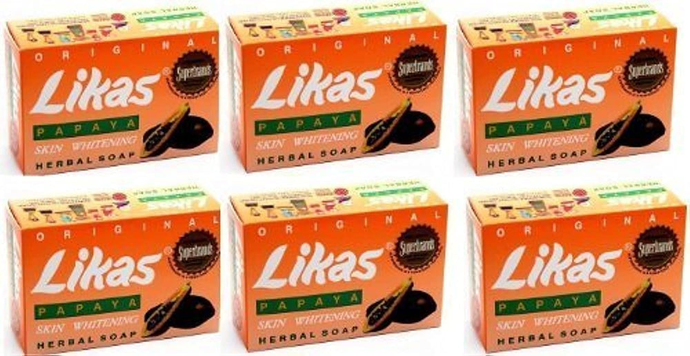 Likas Papaya Soaps set: six bars for daily cleansing and gentle skin care.