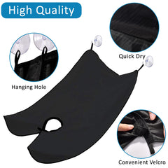 Likeny beard bib features adjustable Velcro neck strap for a comfortable fit