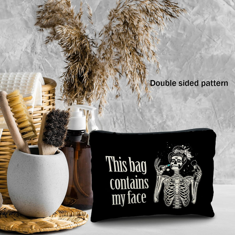 Likjad Goth makeup bag travel-ready compact design in use