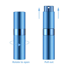 Lil Ray 8ml atomizer blue, compact pocket perfume for daily carry.