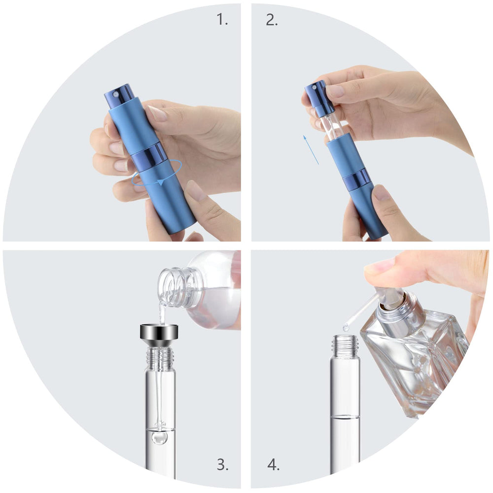 Lil Ray 8ml atomizer twist-action, quick spray without removing the cap.