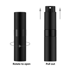 Lil Ray 8ml portable perfume atomizer twist-nozzle—easy open and use on the go.