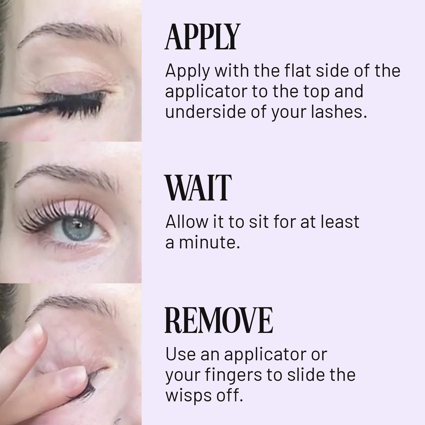Lilac St Bond Breaker collagen-based formula nourishes lashes and supports a fuller appearance.